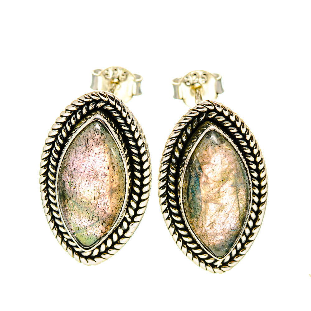 Labradorite Earrings handcrafted by Anasilvercos - EARR410592