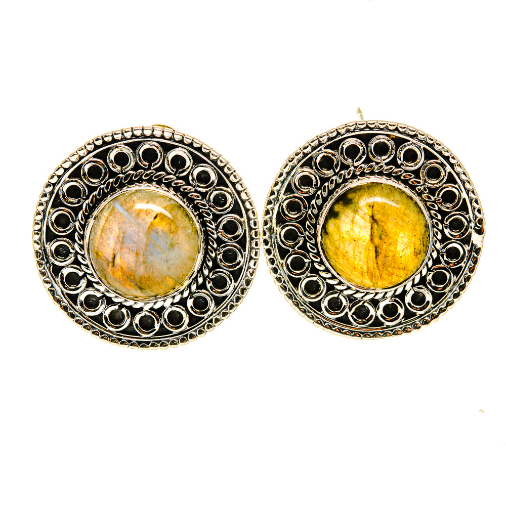 Labradorite Earrings handcrafted by Anasilvercos - EARR410596