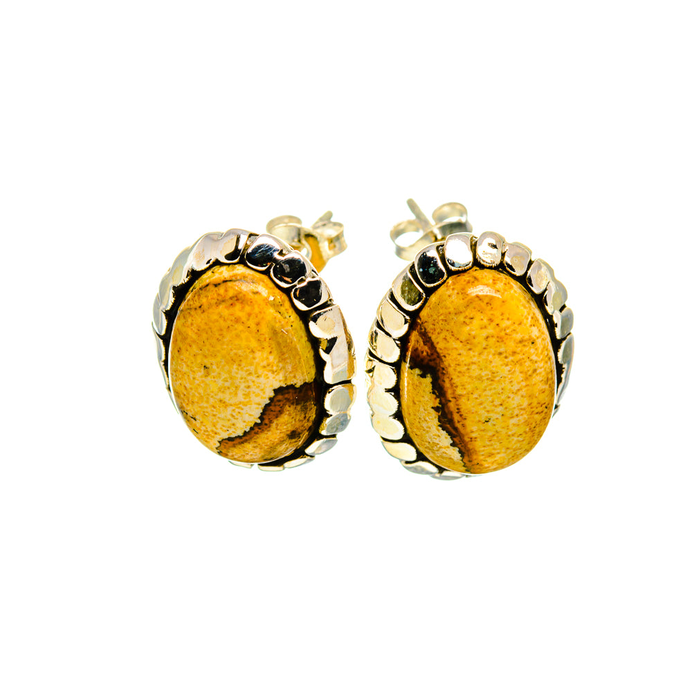 Picture Jasper Earrings handcrafted by Anasilvercos - EARR410630