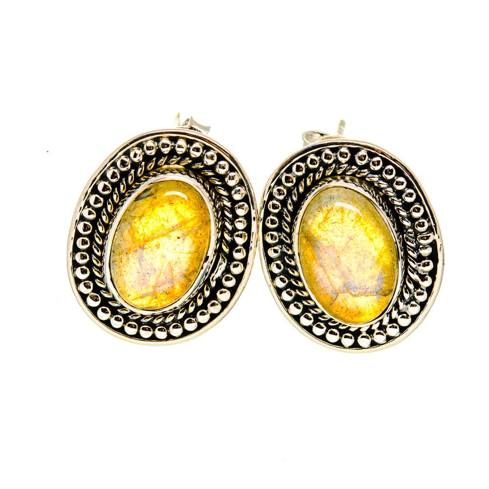 Labradorite Earrings handcrafted by Anasilvercos - EARR410640