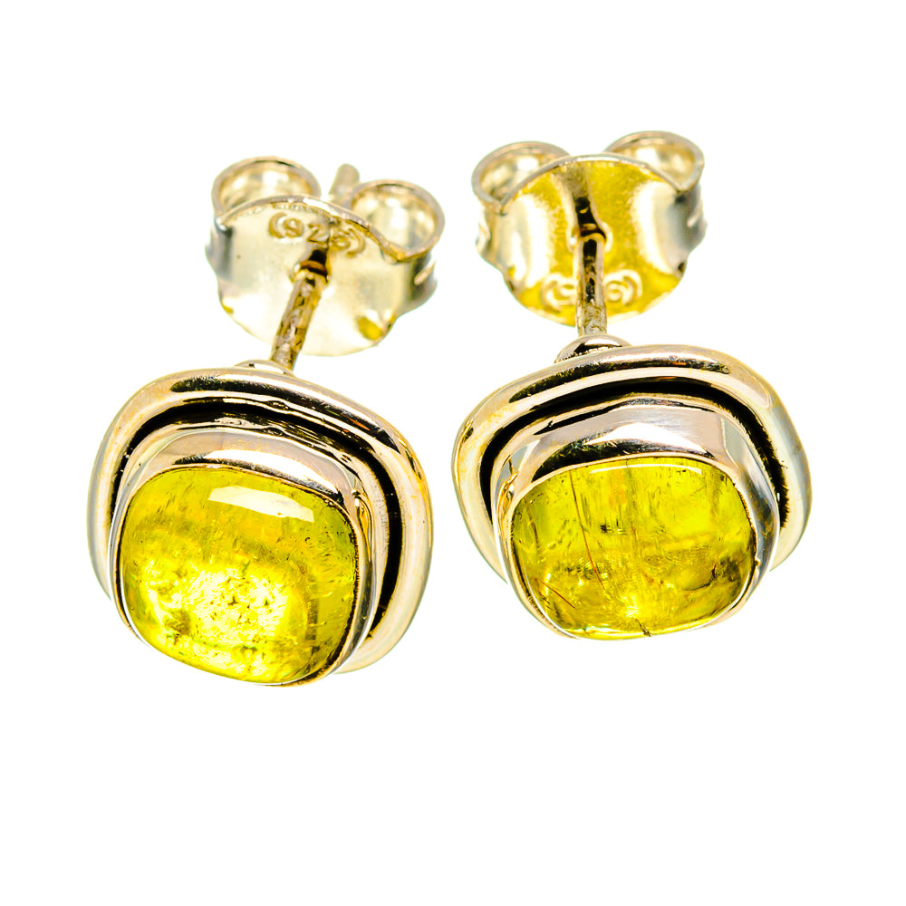 Green Tourmaline Earrings handcrafted by Anasilvercos - EARR410835