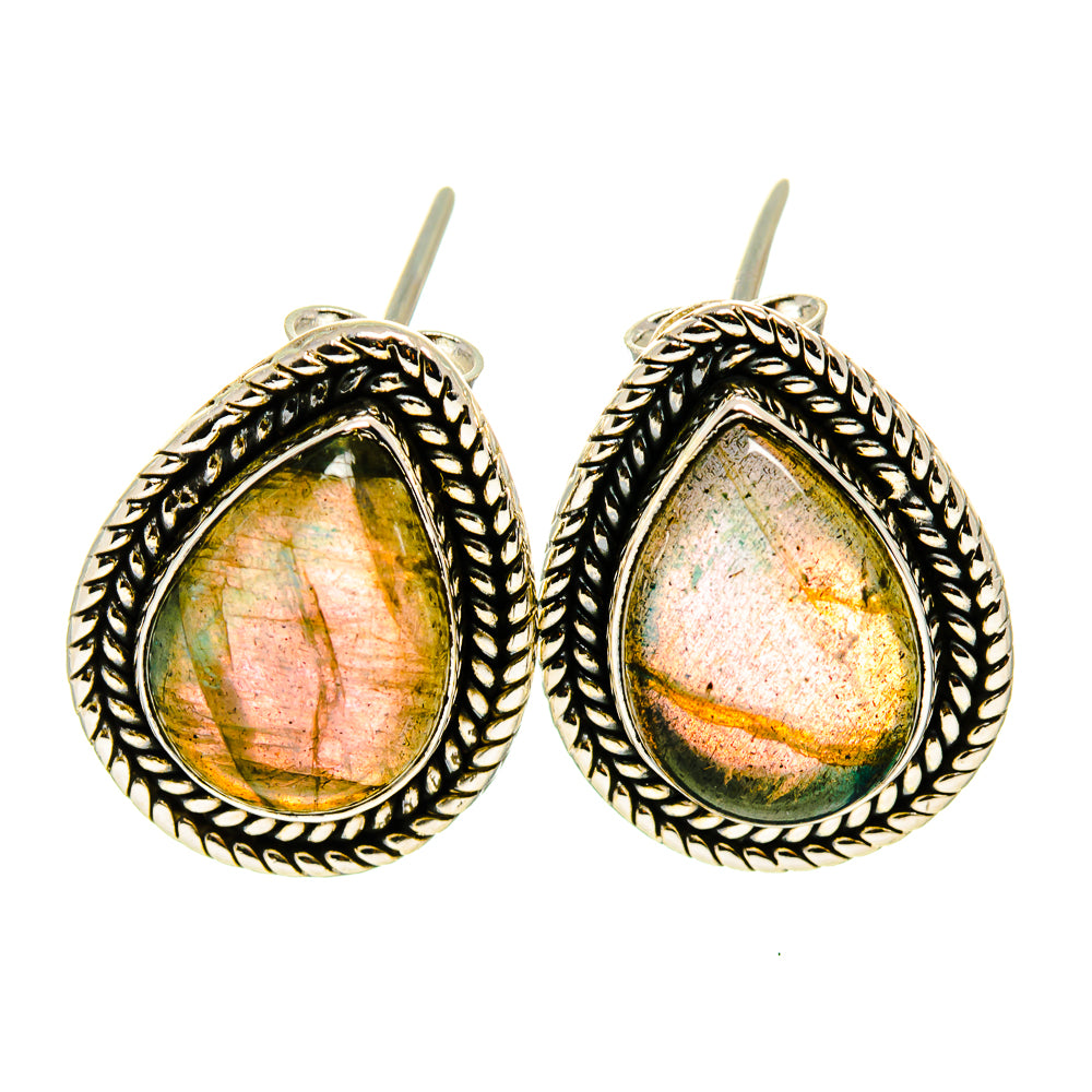 Labradorite Earrings handcrafted by Anasilvercos - EARR410894