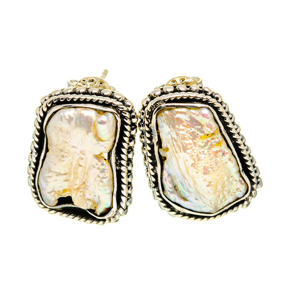 Mother Of Pearl Earrings handcrafted by Anasilvercos - EARR410986