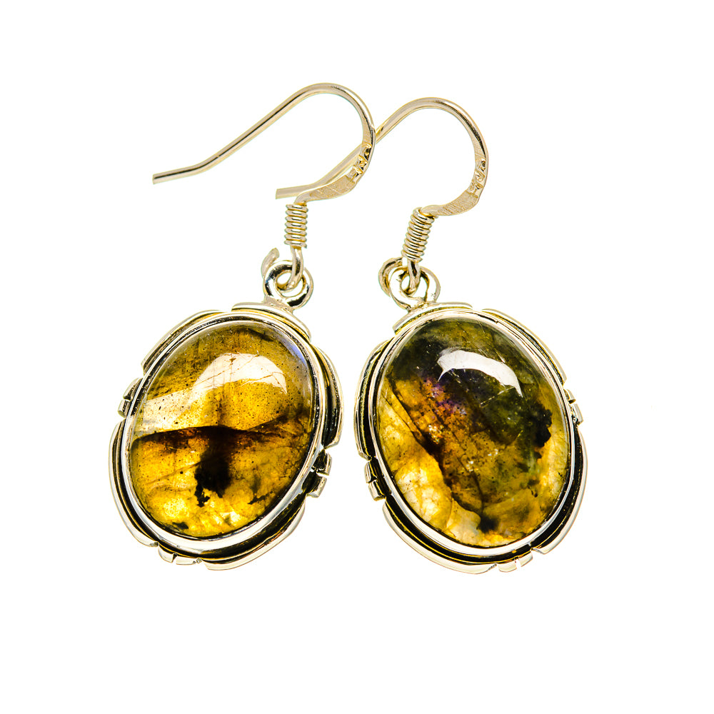 Labradorite Earrings handcrafted by Anasilvercos - EARR411120