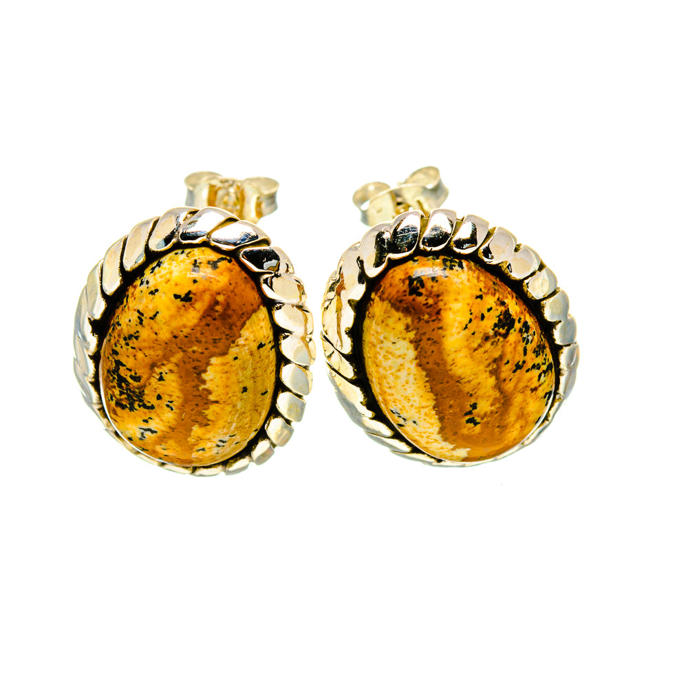 Picture Jasper Earrings handcrafted by Anasilvercos - EARR411139