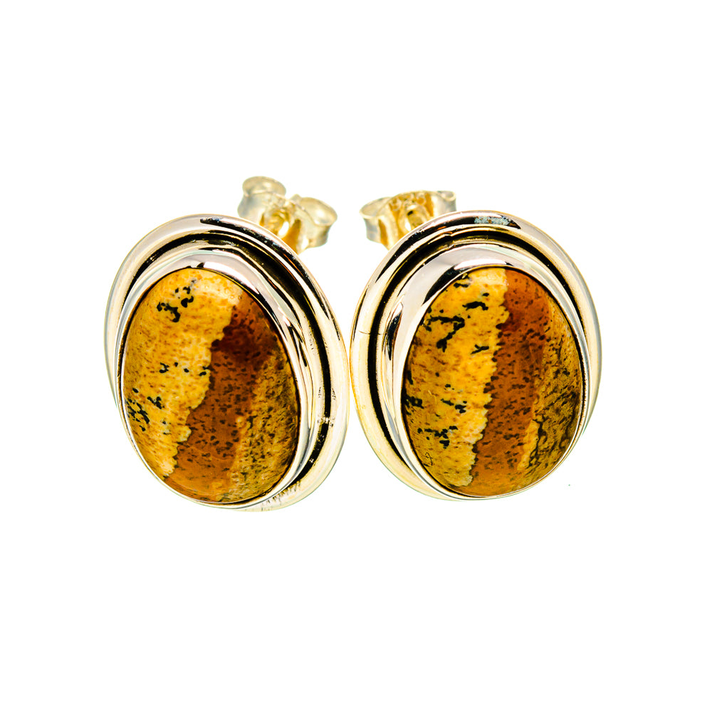 Picture Jasper Earrings handcrafted by Anasilvercos - EARR411141