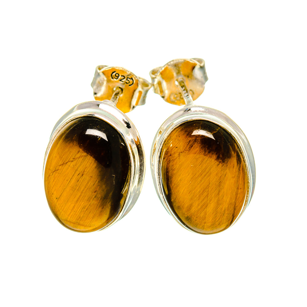 Tiger Eye Earrings handcrafted by Anasilvercos - EARR411184