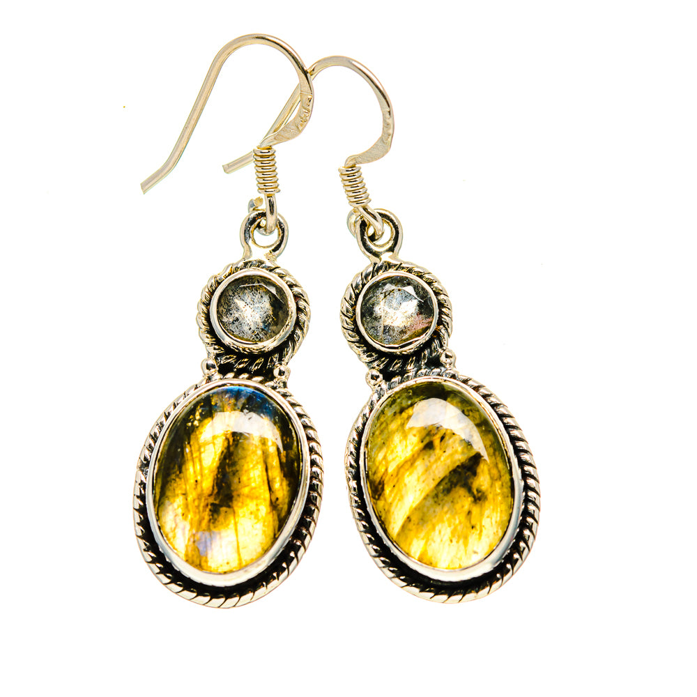 Labradorite Earrings handcrafted by Anasilvercos - EARR411213