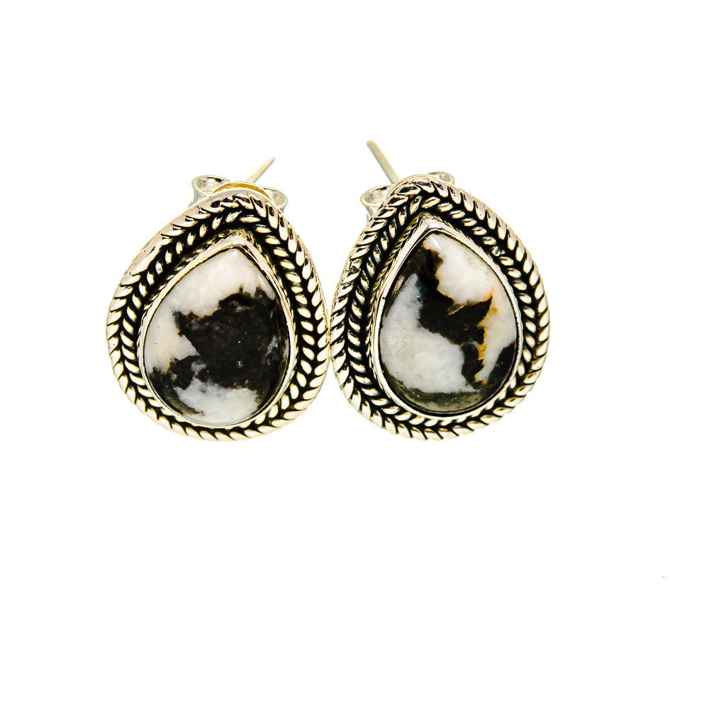 Pinolith Jasper Earrings handcrafted by Anasilvercos - EARR411230