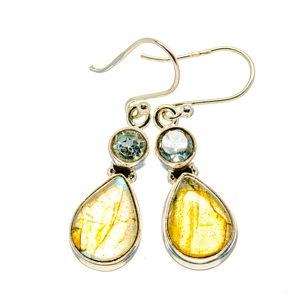 Labradorite Earrings handcrafted by Anasilvercos - EARR411262