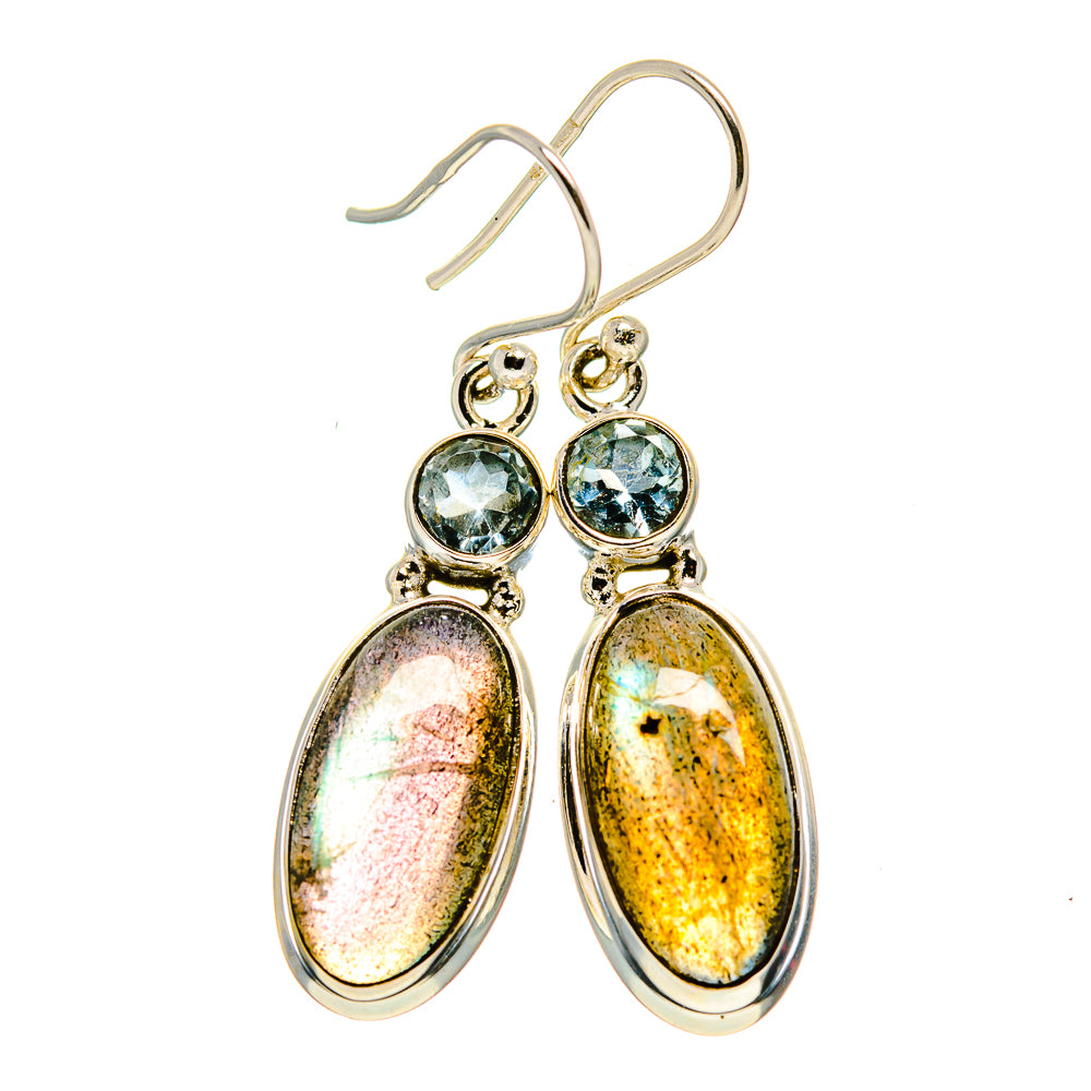 Labradorite Earrings handcrafted by Anasilvercos - EARR411303