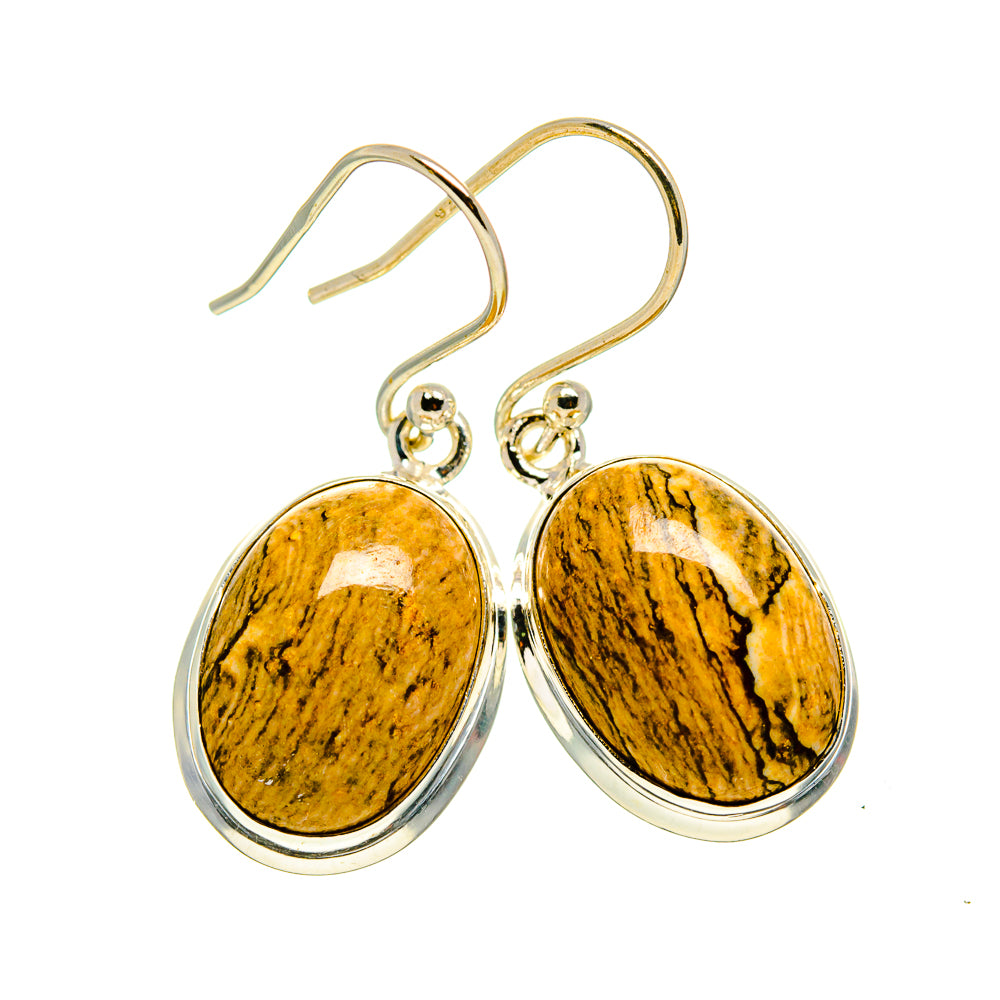 Picture Jasper Earrings handcrafted by Anasilvercos - EARR411309
