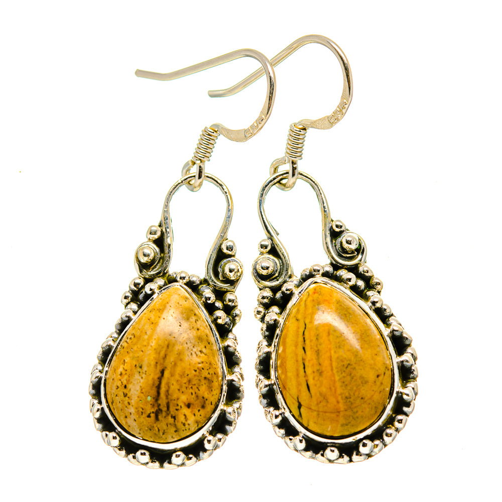 Picture Jasper Earrings handcrafted by Anasilvercos - EARR411361