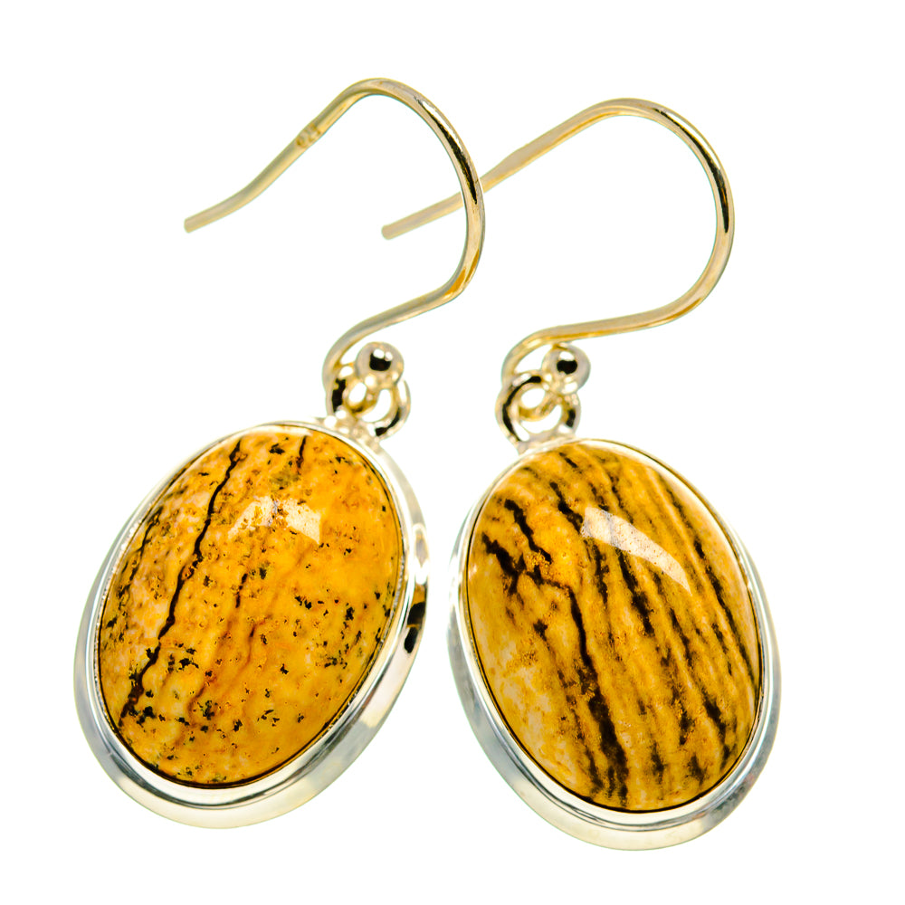 Picture Jasper Earrings handcrafted by Anasilvercos - EARR411417