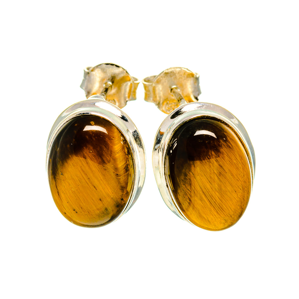 Tiger Eye Earrings handcrafted by Anasilvercos - EARR411483