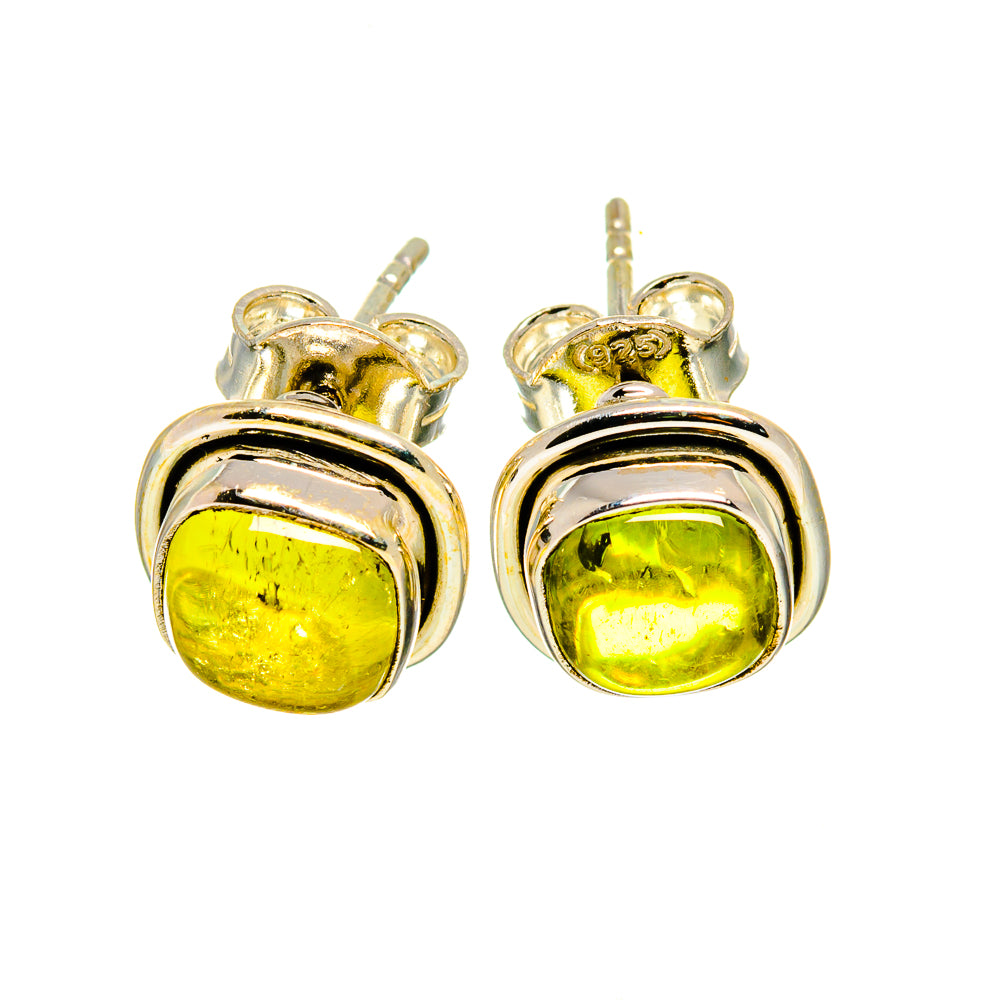 Green Tourmaline Earrings handcrafted by Anasilvercos - EARR411591