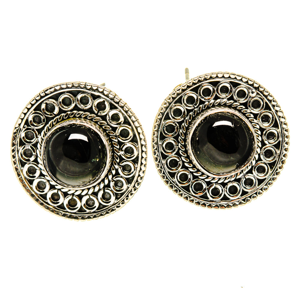 Star Diopside Earrings handcrafted by Anasilvercos - EARR411596