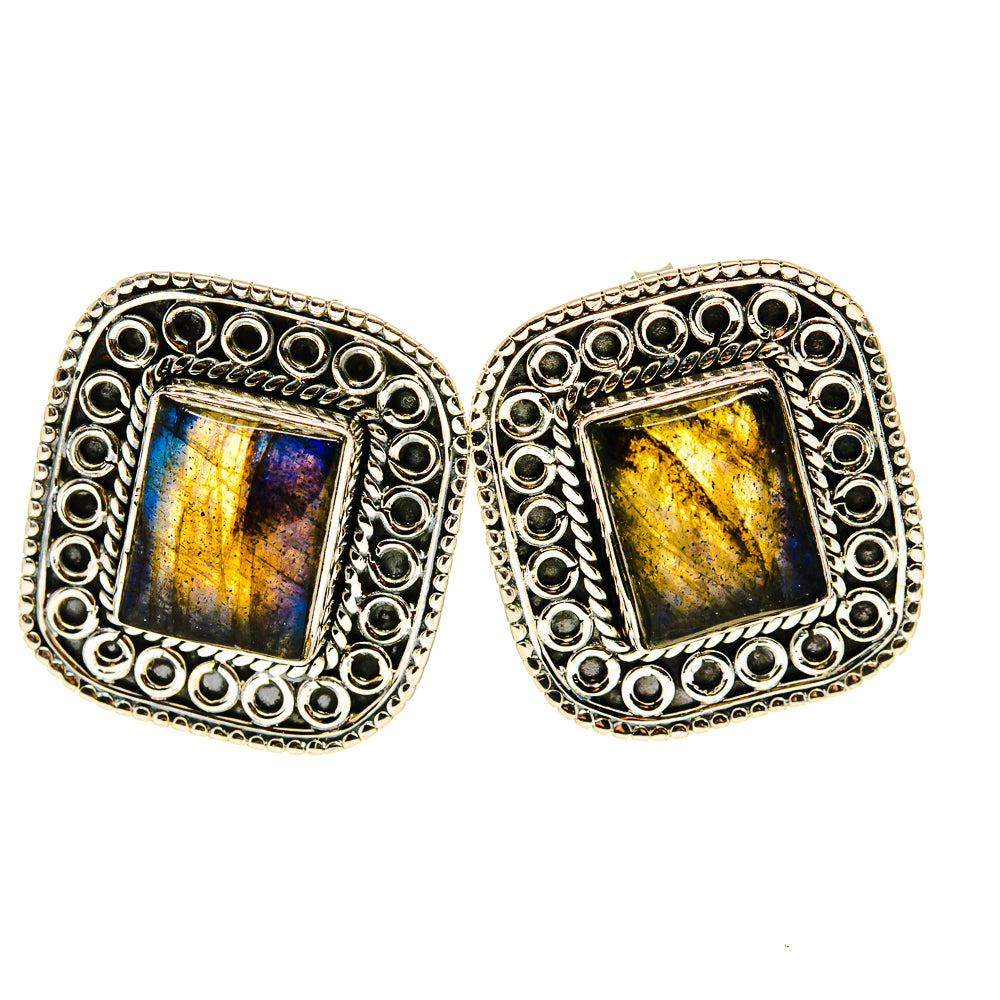 Labradorite Earrings handcrafted by Anasilvercos - EARR411625