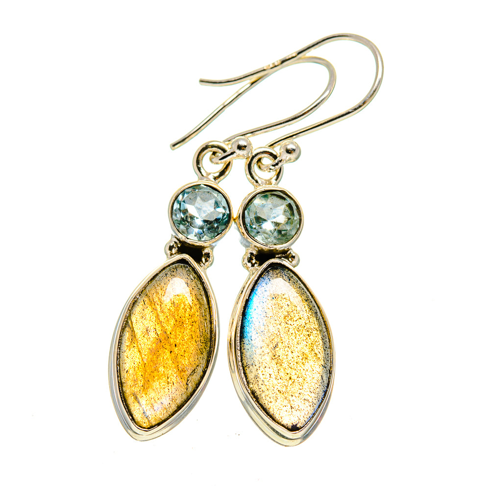 Labradorite Earrings handcrafted by Anasilvercos - EARR411659