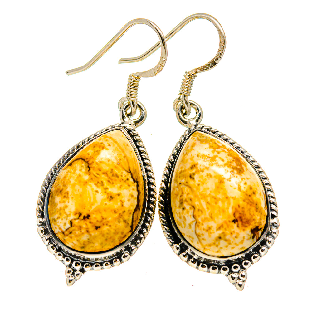 Picture Jasper Earrings handcrafted by Anasilvercos - EARR411683