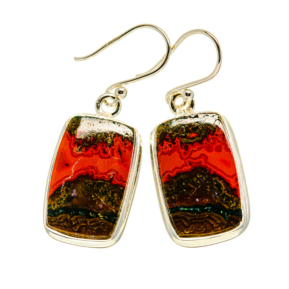 Moroccan Agate Earrings handcrafted by Anasilvercos - EARR411723