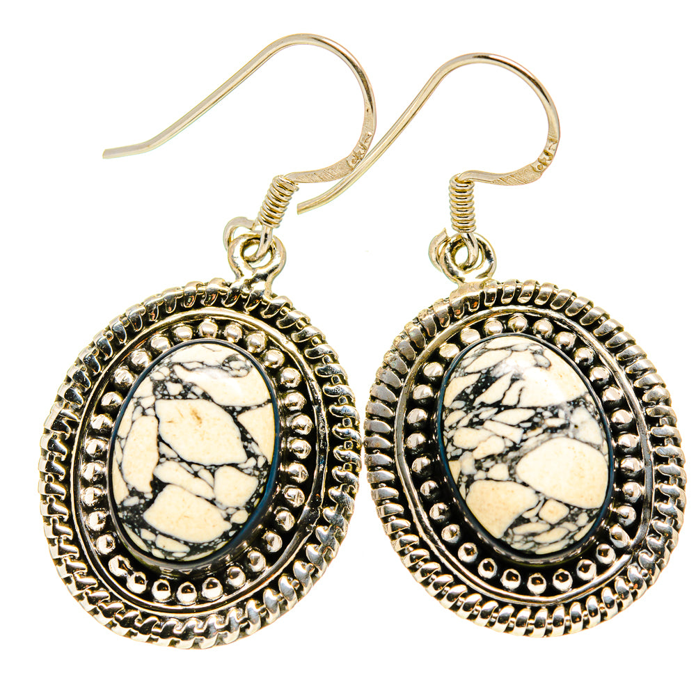 Howlite Earrings handcrafted by Anasilvercos - EARR411729
