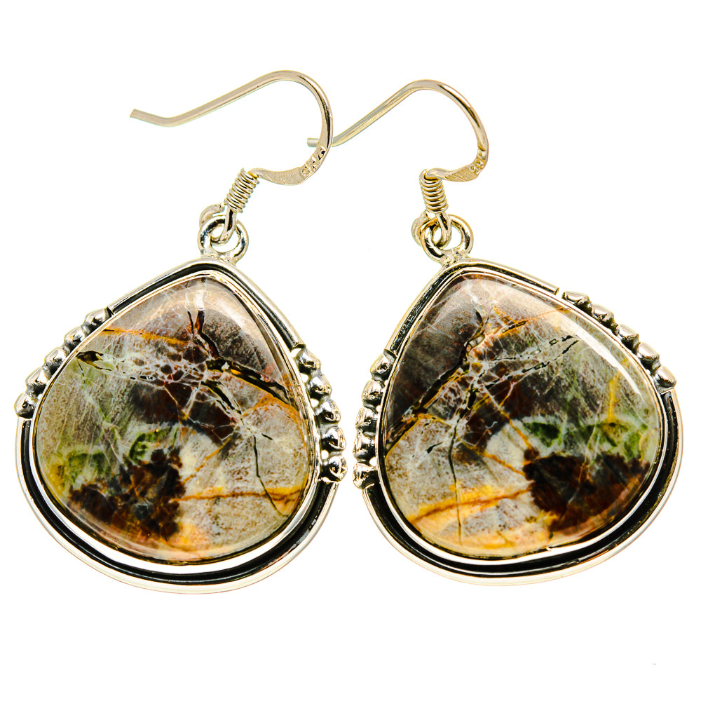 Butterfly Jasper Earrings handcrafted by Anasilvercos - EARR411749