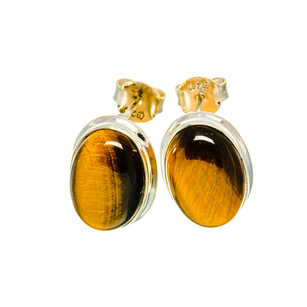 Tiger Eye Earrings handcrafted by Anasilvercos - EARR411830