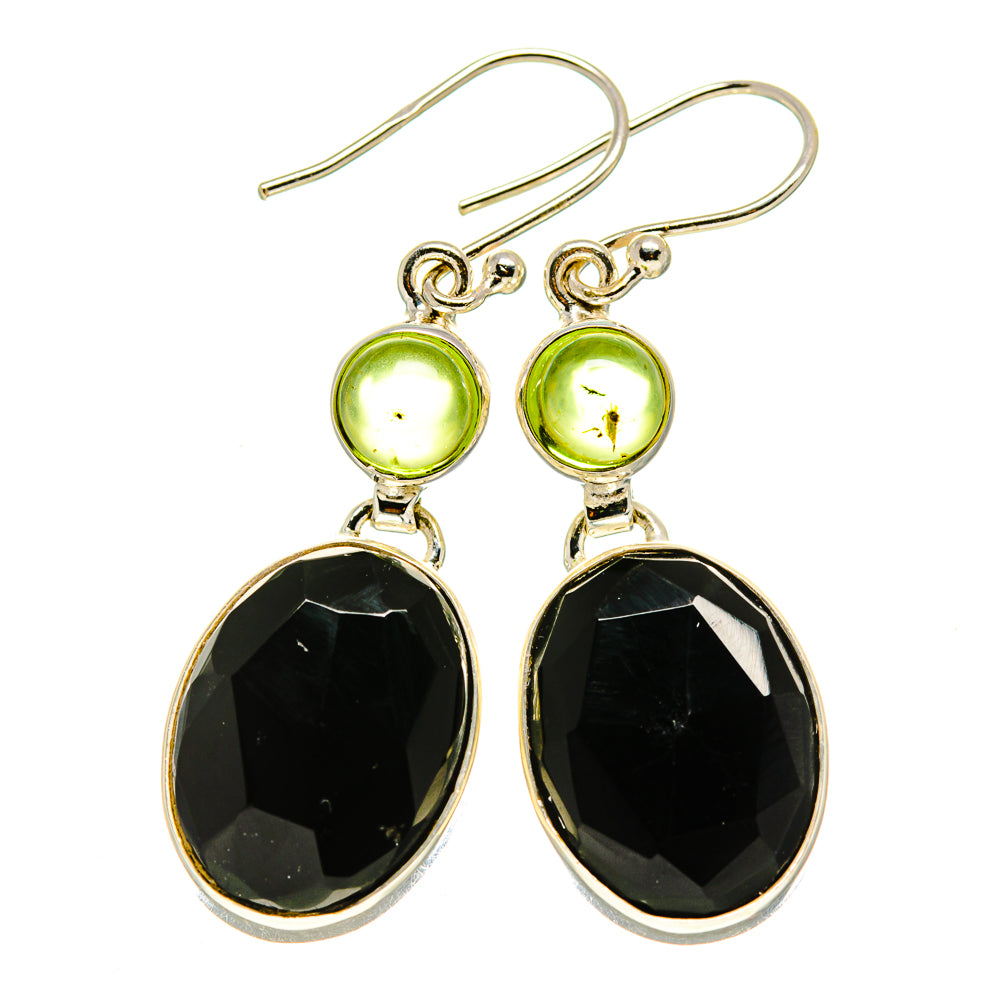 Black Onyx Earrings handcrafted by Anasilvercos - EARR411869