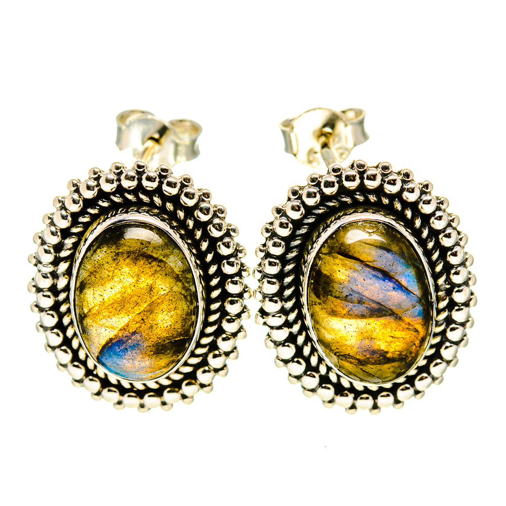 Labradorite Earrings handcrafted by Anasilvercos - EARR411901