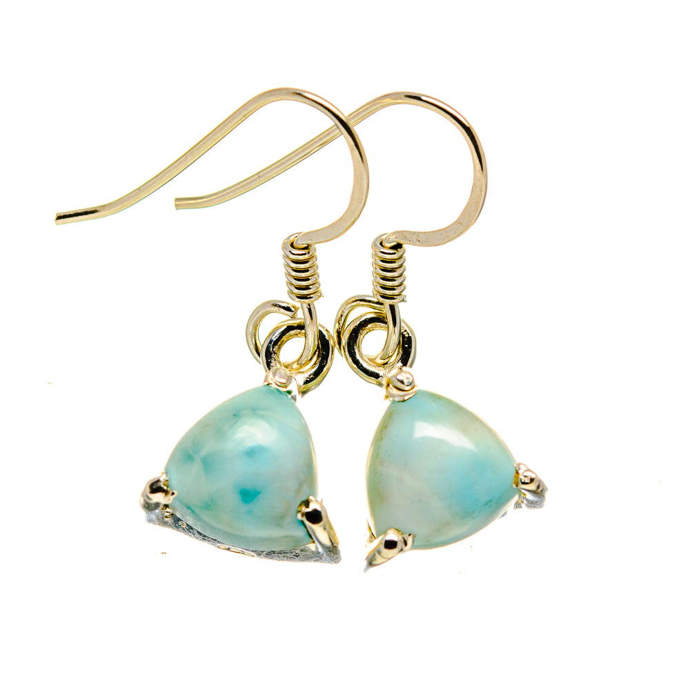 Larimar Earrings handcrafted by Anasilvercos - EARR411916