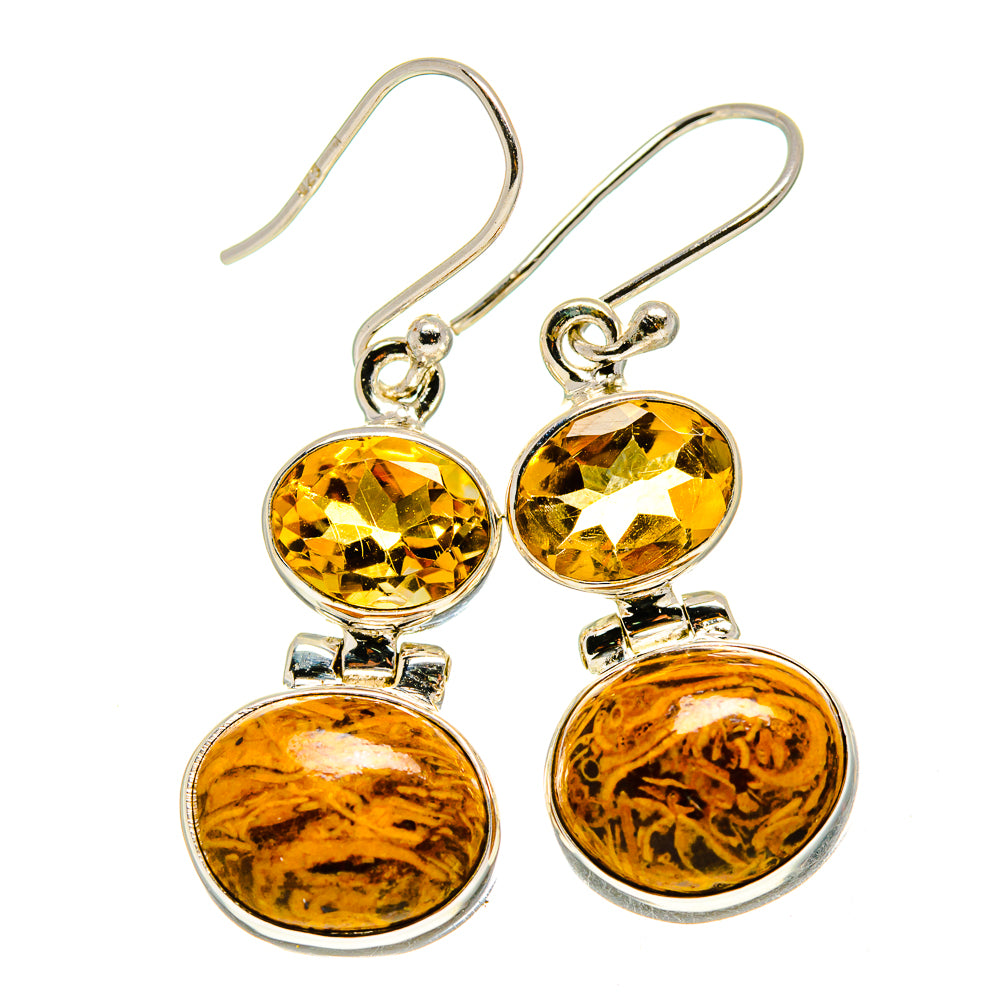 Chert Breccia Earrings handcrafted by Anasilvercos - EARR411919