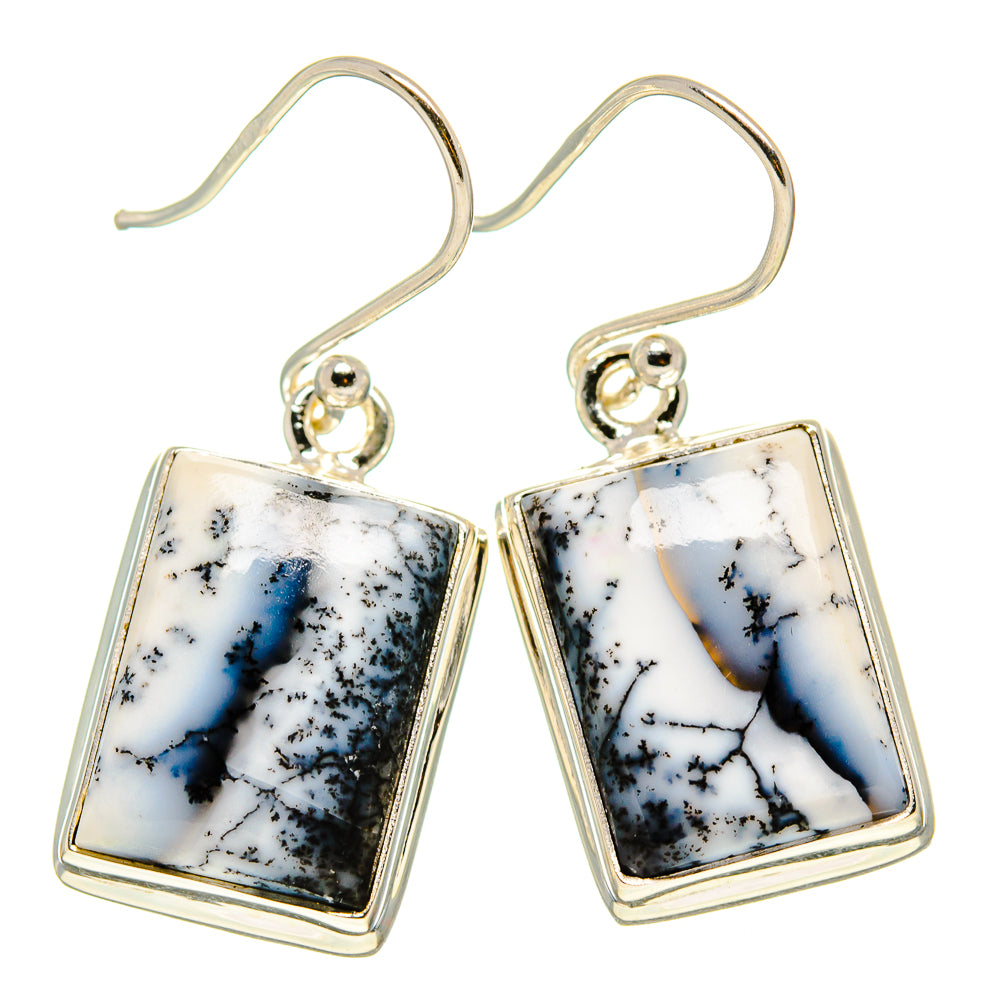Dendritic Opal Earrings handcrafted by Anasilvercos - EARR411937