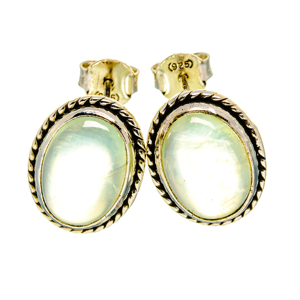 Aqua Chalcedony Earrings handcrafted by Anasilvercos - EARR411534