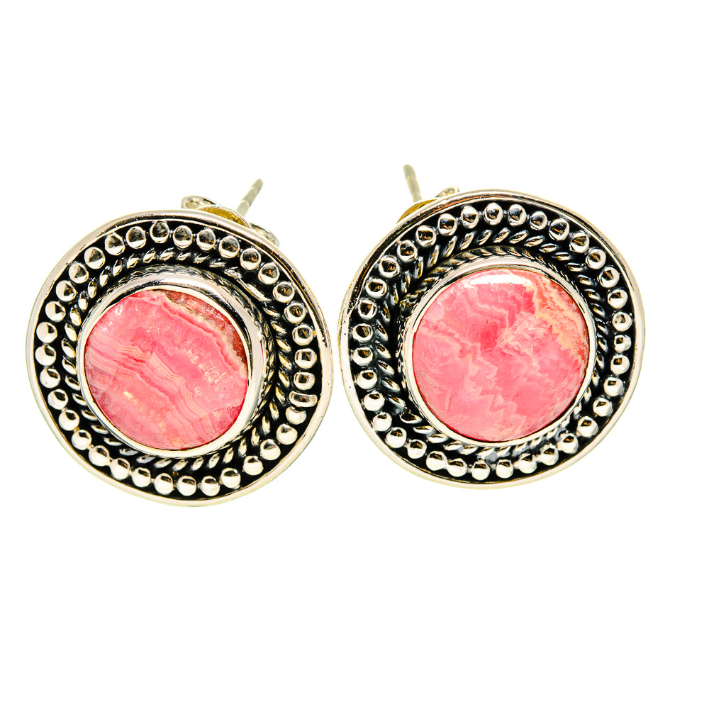 Rhodochrosite Earrings handcrafted by Anasilvercos - EARR411978