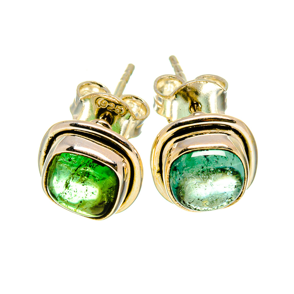 Green Tourmaline Earrings handcrafted by Anasilvercos - EARR411986