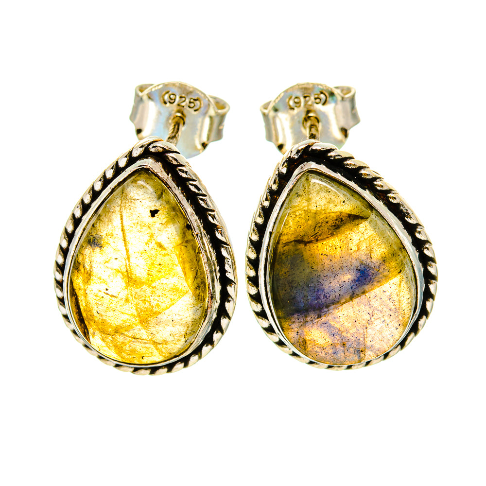 Labradorite Earrings handcrafted by Anasilvercos - EARR411990
