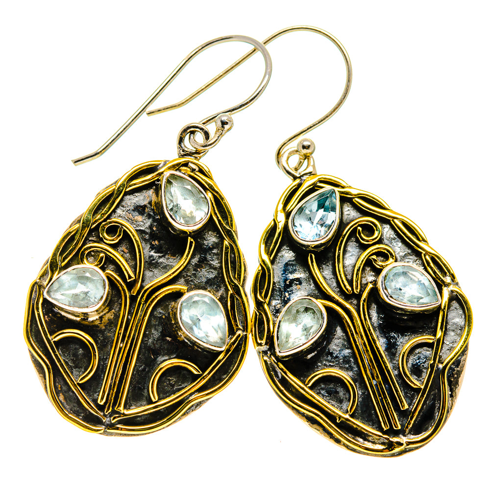 Blue Topaz Earrings handcrafted by Anasilvercos - EARR412060