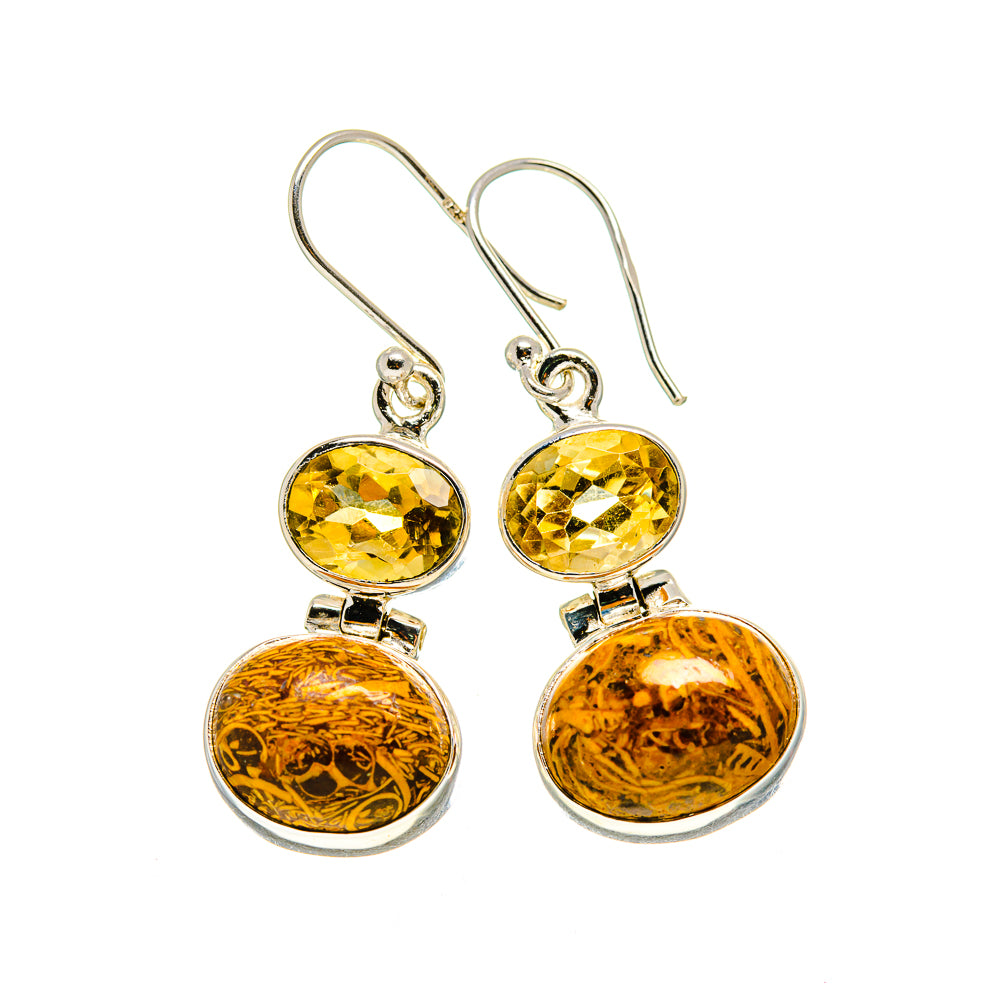 Chert Breccia Earrings handcrafted by Anasilvercos - EARR412091