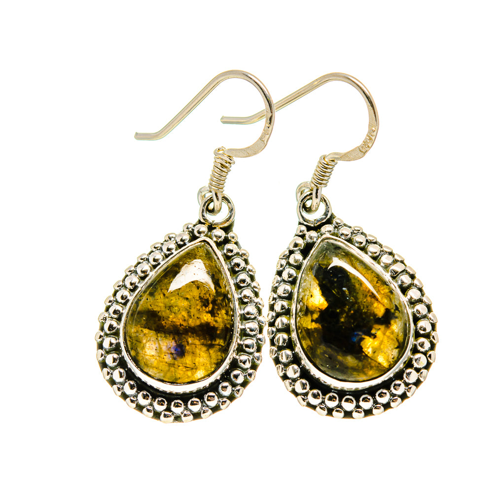 Labradorite Earrings handcrafted by Anasilvercos - EARR412201