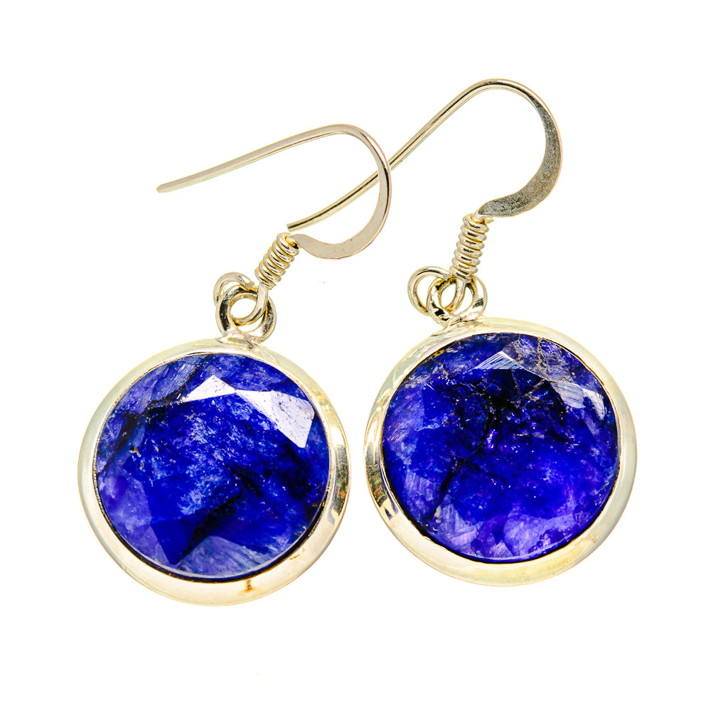 Blue Sillimanite Earrings handcrafted by Anasilvercos - EARR412210