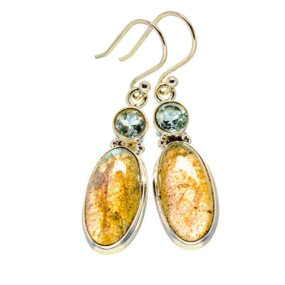 Labradorite Earrings handcrafted by Anasilvercos - EARR412280