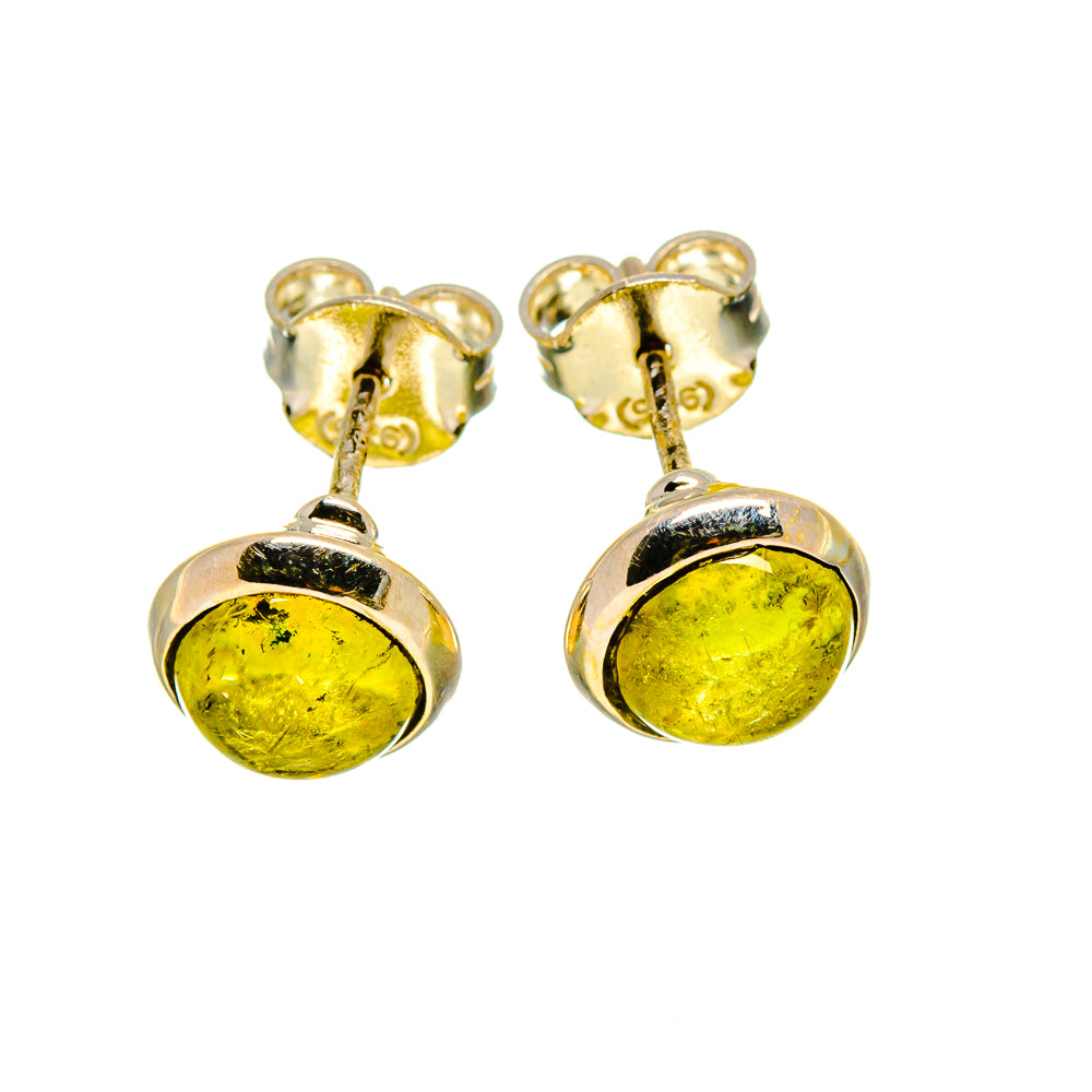 Green Tourmaline Earrings handcrafted by Anasilvercos - EARR412373