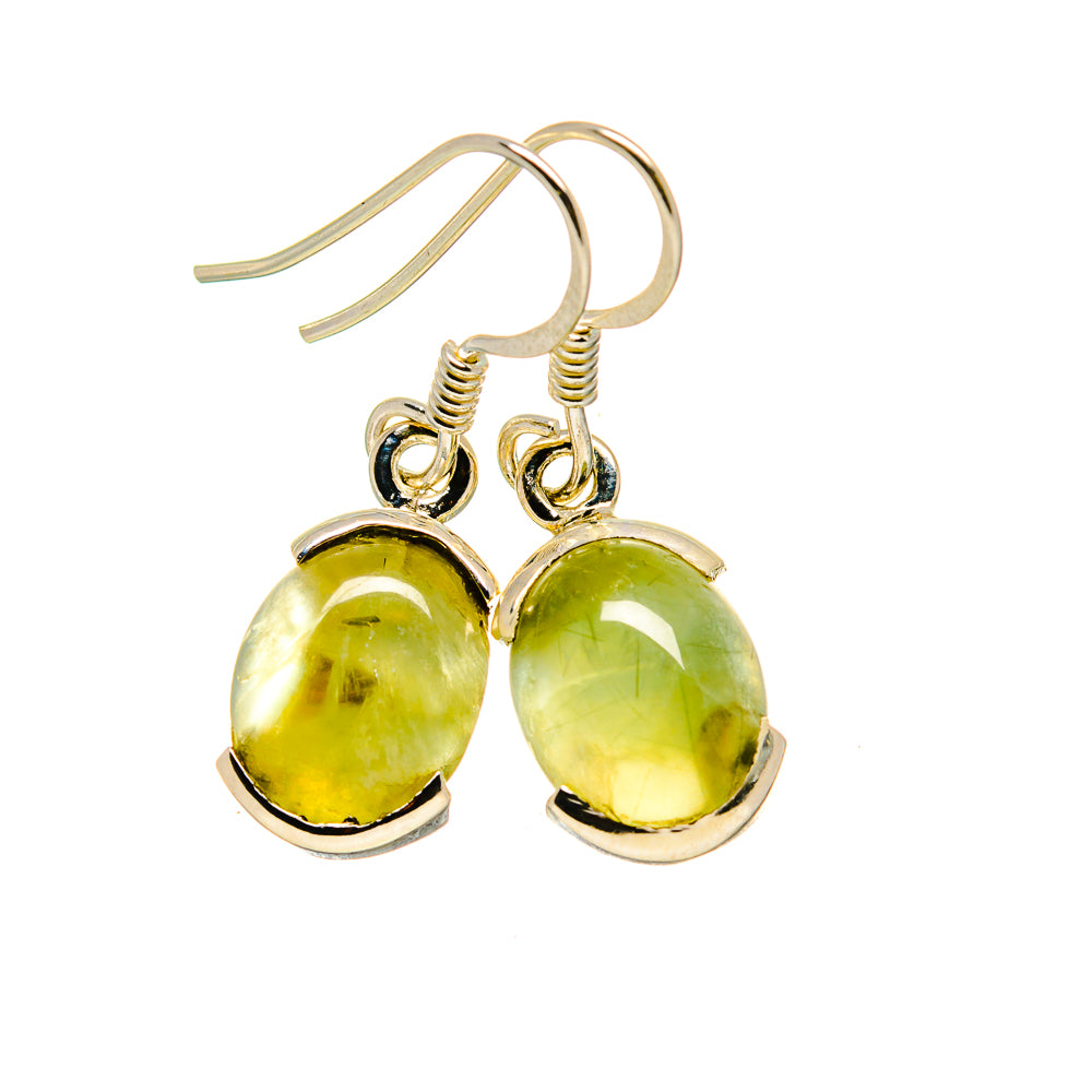 Prehnite Earrings handcrafted by Anasilvercos - EARR412400
