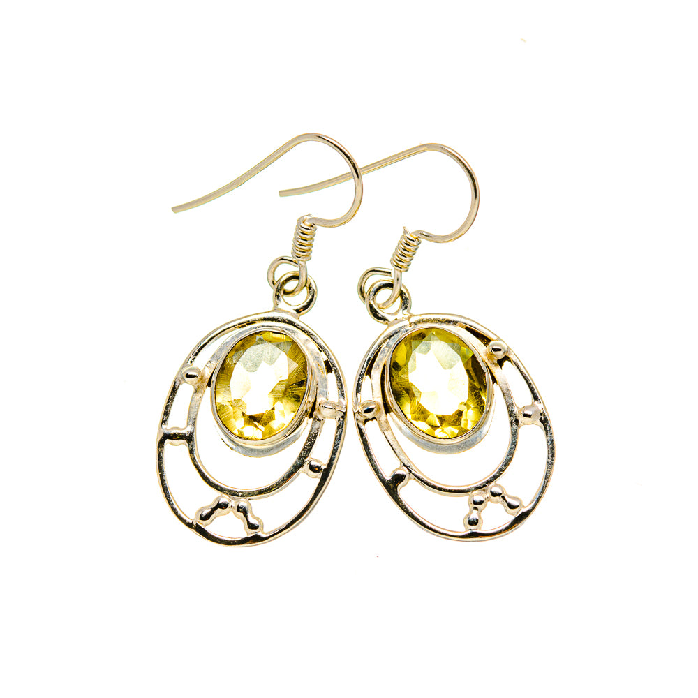 Citrine Earrings handcrafted by Anasilvercos - EARR412517