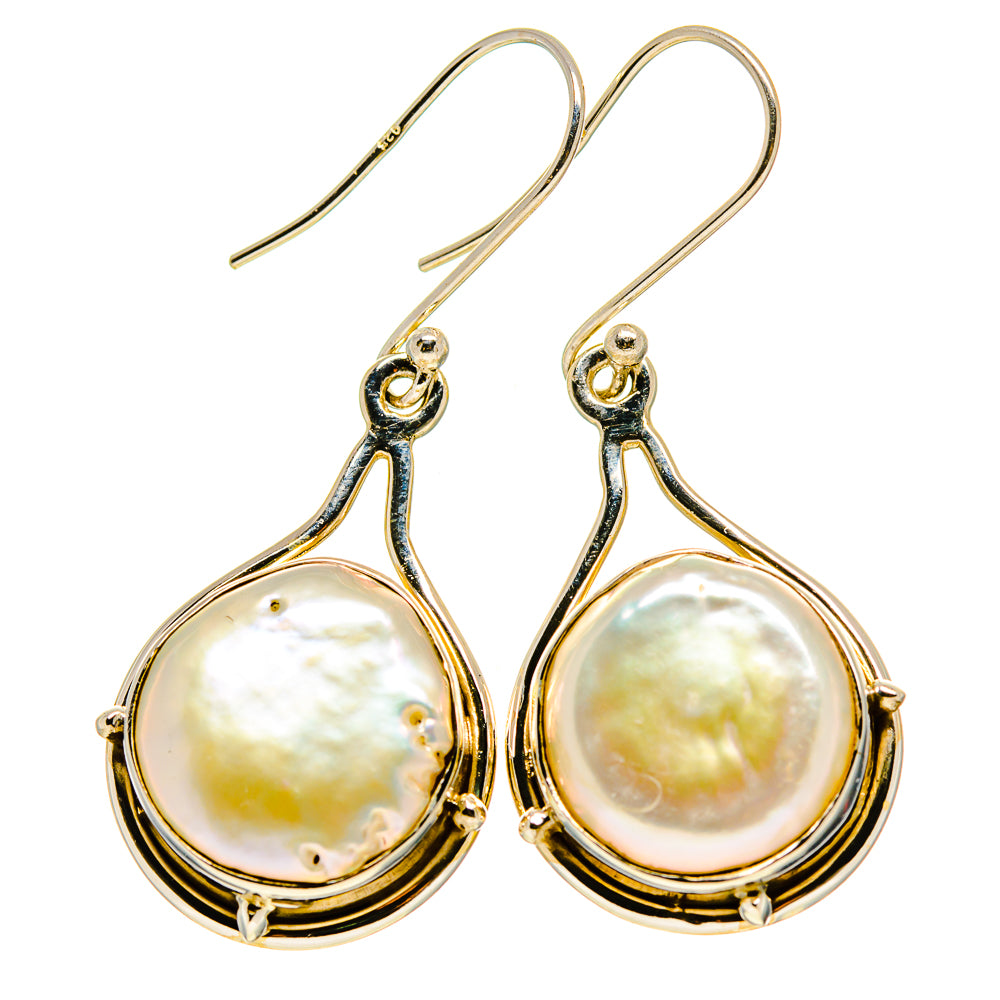 Mother Of Pearl Earrings handcrafted by Anasilvercos - EARR412569