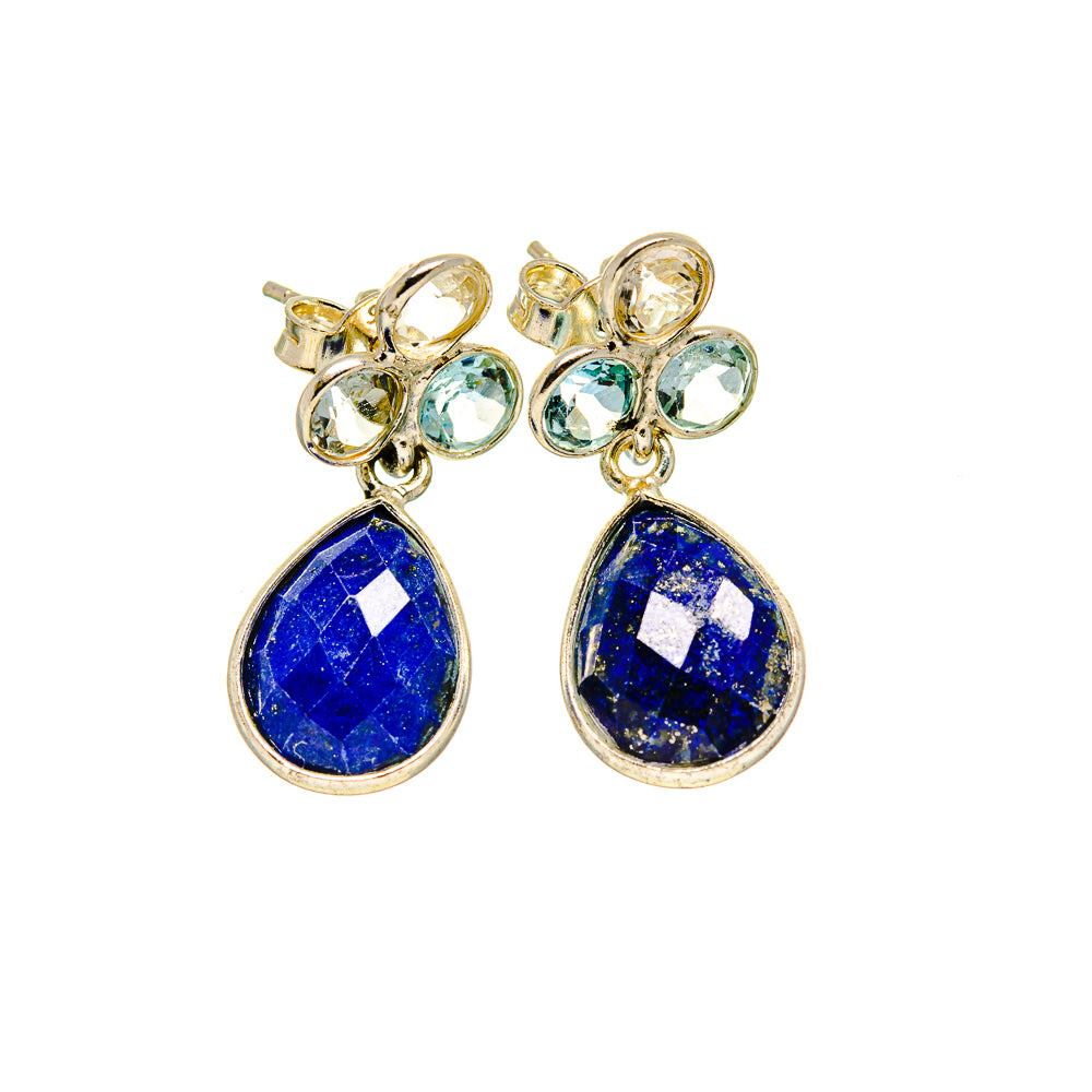 Lapis Lazuli Earrings handcrafted by Anasilvercos - EARR412623