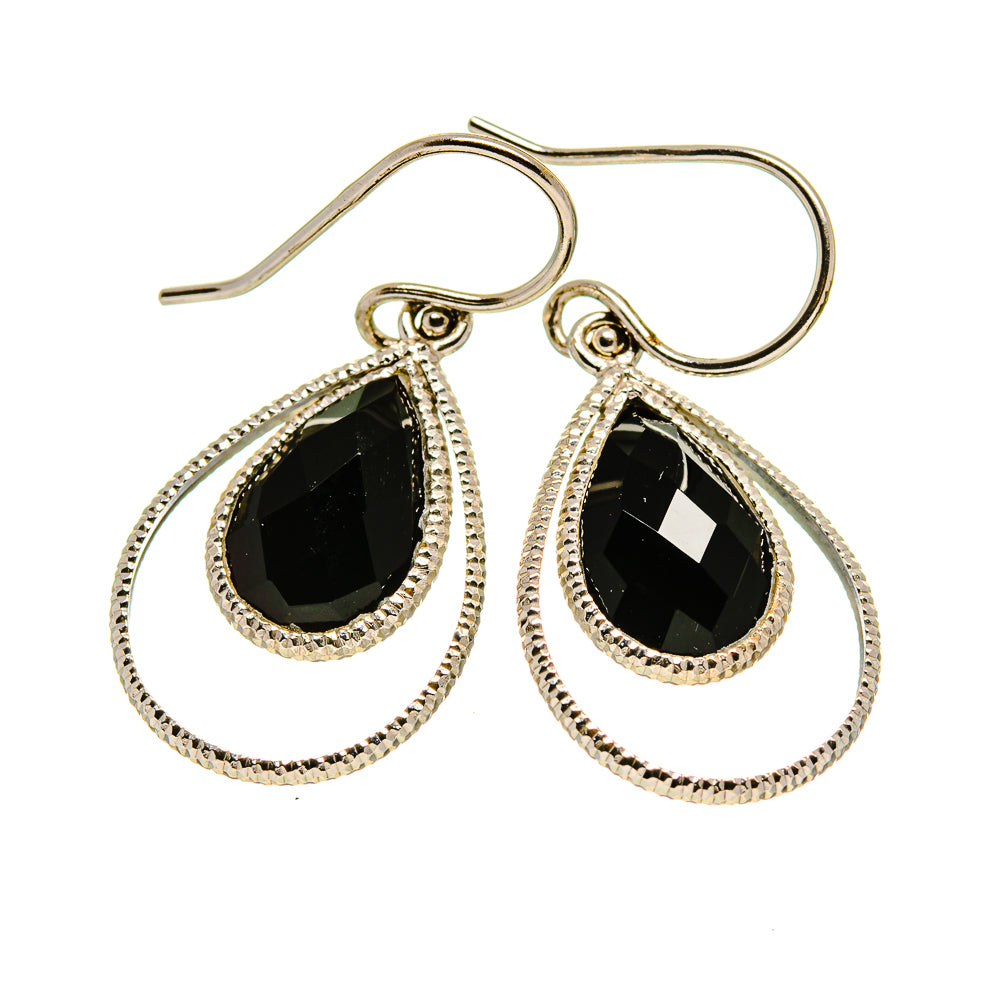Black Onyx Earrings handcrafted by Anasilvercos - EARR412655