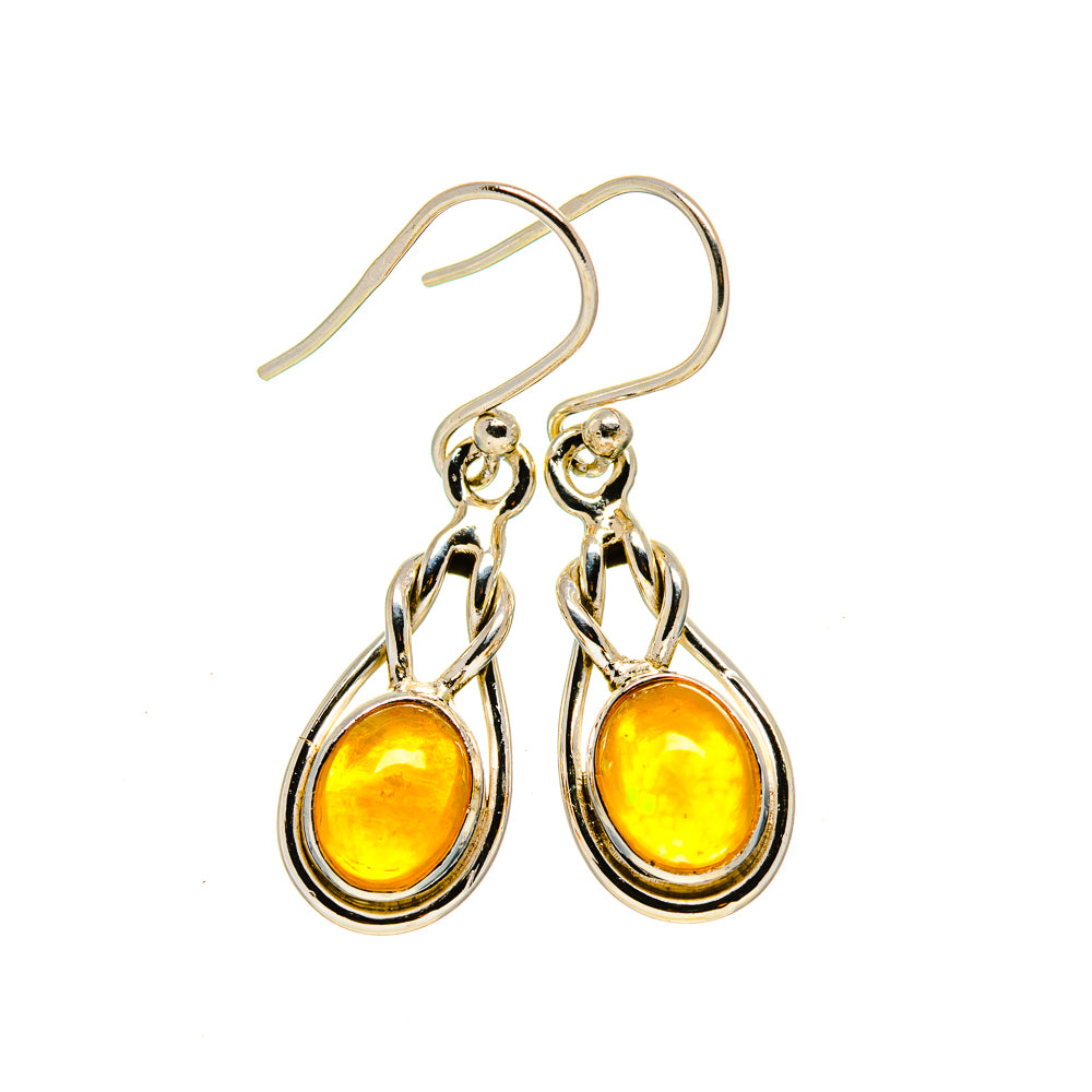 Ethiopian Opal Earrings handcrafted by Anasilvercos - EARR412710