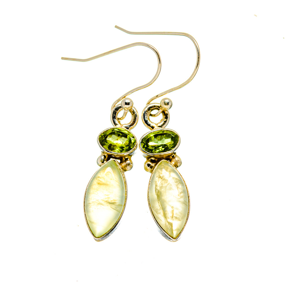 Prehnite Earrings handcrafted by Anasilvercos - EARR412716